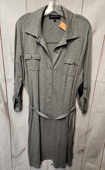 NWT Jones New York Women's Size 2X Gray Dress