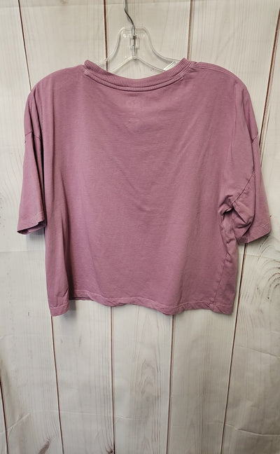 So Women's Size S Purple Short Sleeve Top