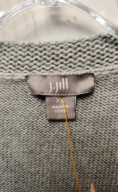 J Jill Women's Size XL Gray Cardigan