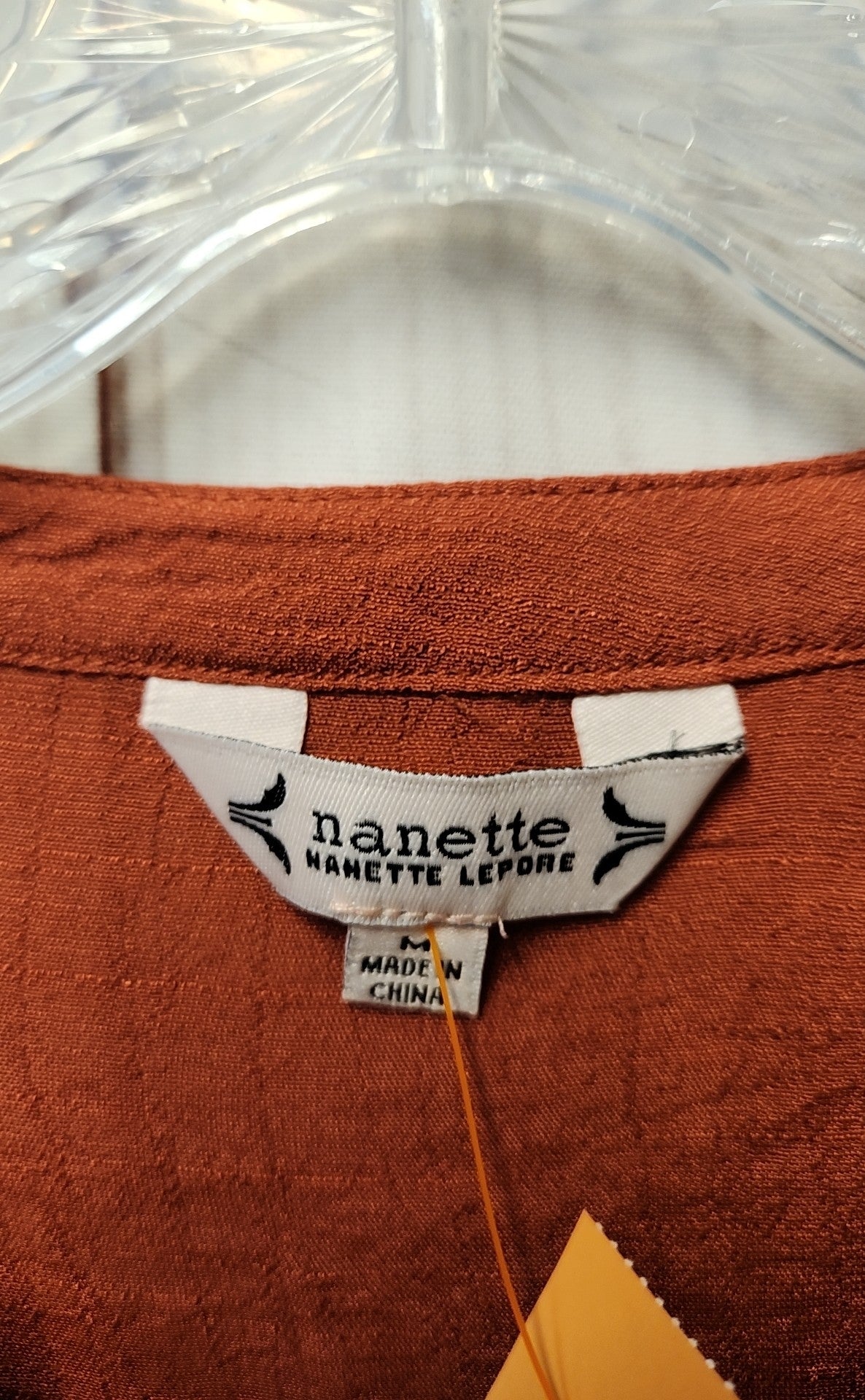 Nanette Lepore Women's Size M Red Short Sleeve Top