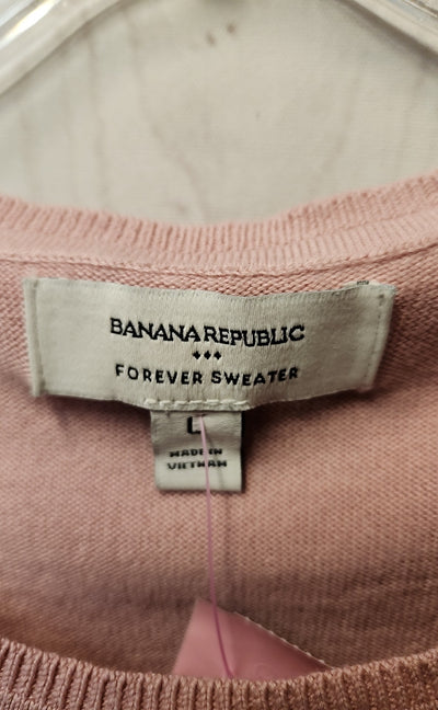 Banana Republic Women's Size L Pink Knit Sleeveless Top