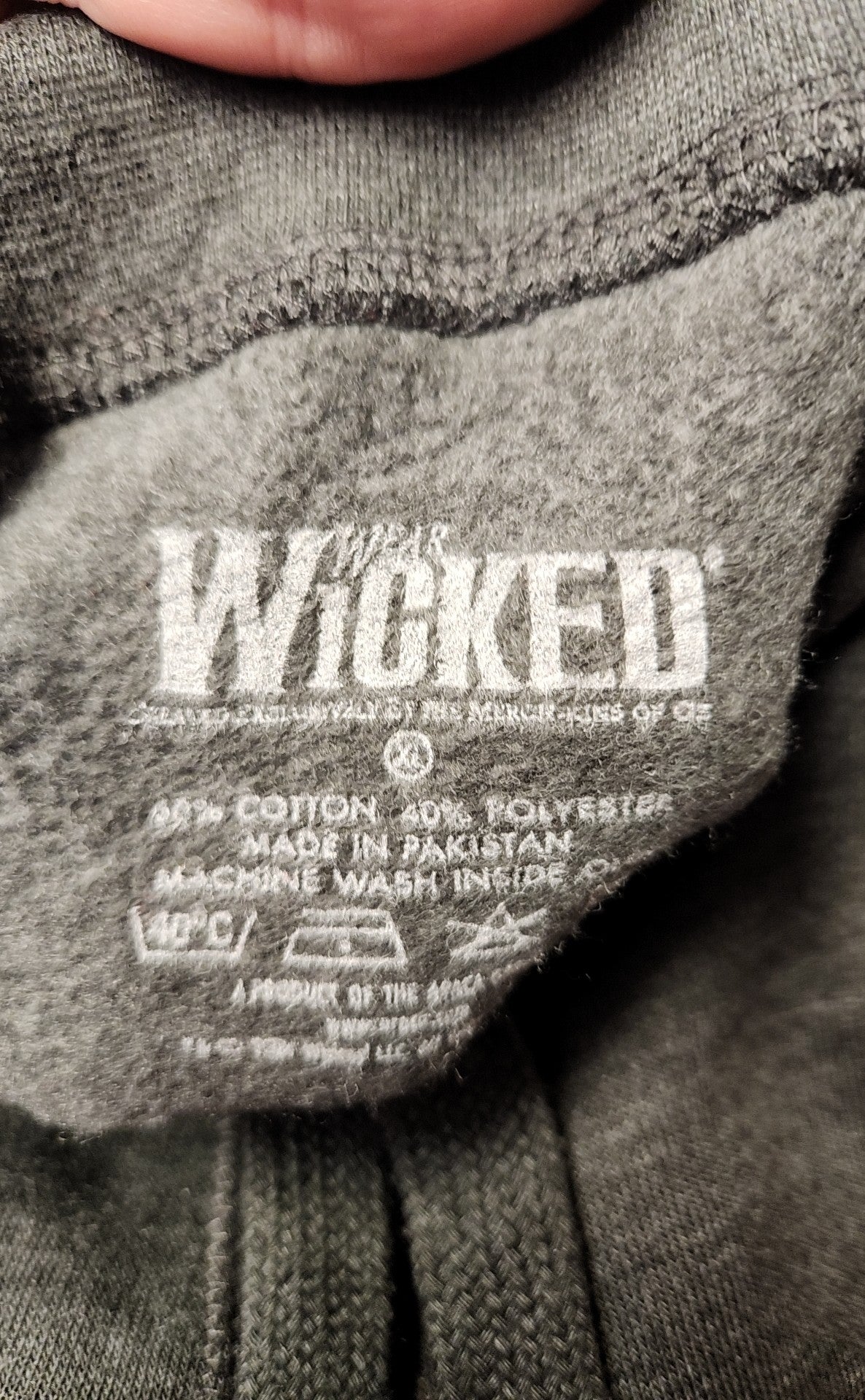 Wicked Women's Size XL Gray Sweatpants Shiz University