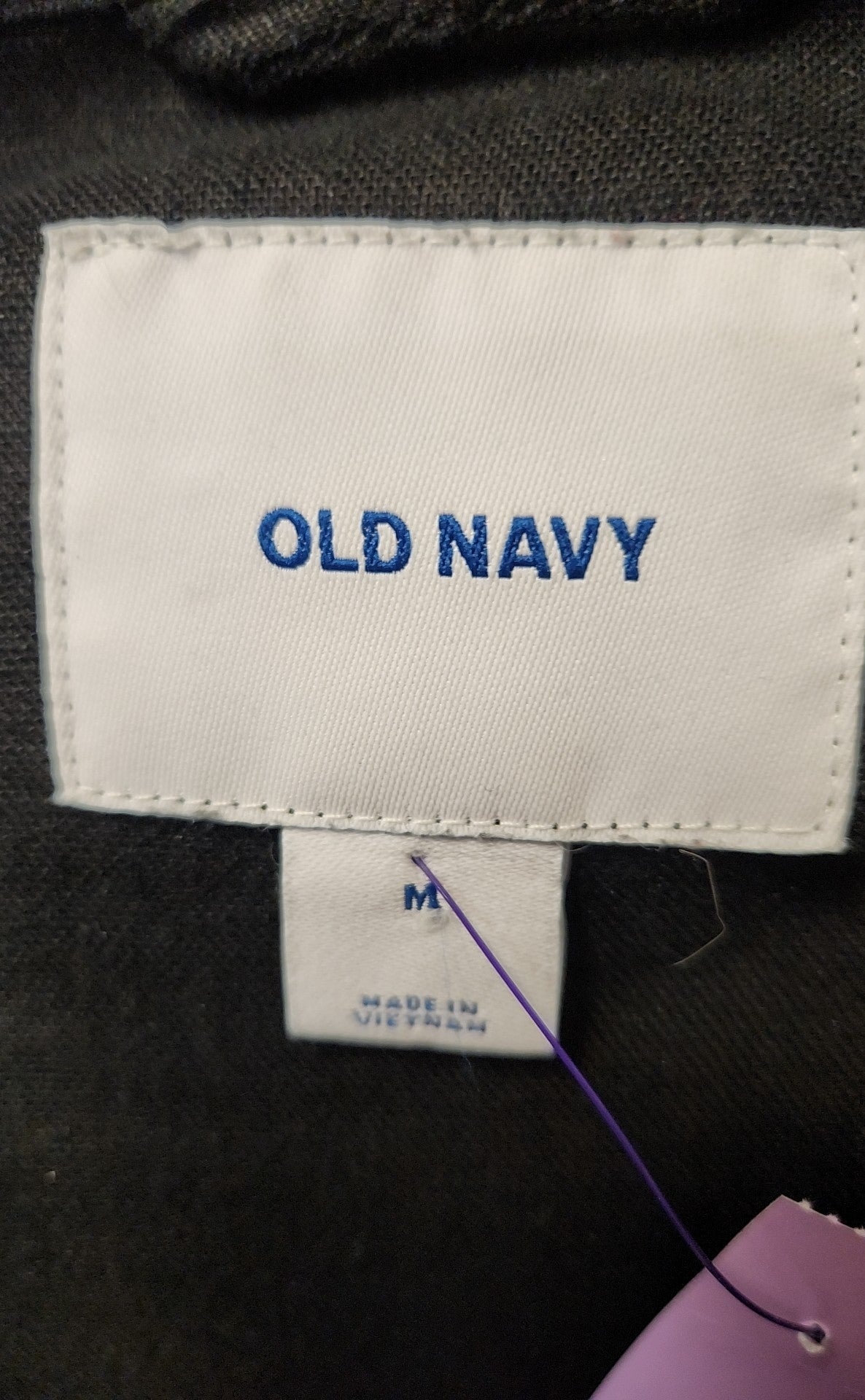 Old Navy Women's Size M Black Linen Blend Jacket