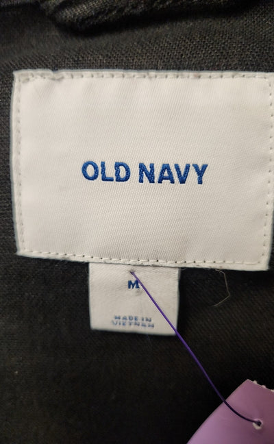 Old Navy Women's Size M Black Linen Blend Jacket