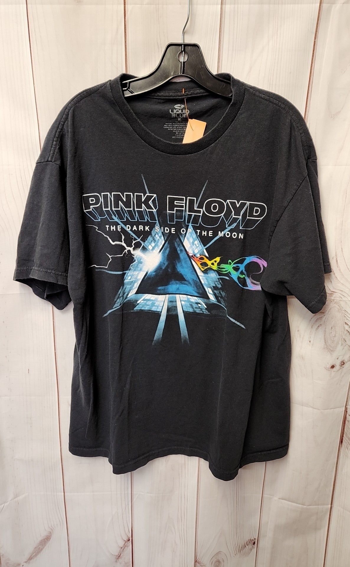 Liquid Blue Men's Size XL Black Pink Floyd Shirt