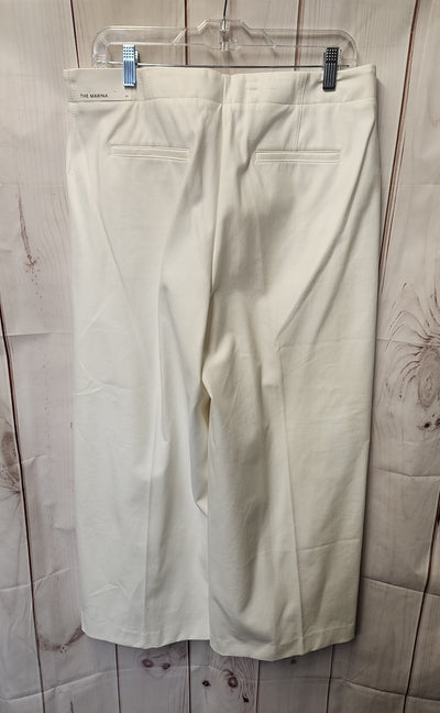 NWT Ann Taylor Women's Size 12 Tall White Pants The Marina
