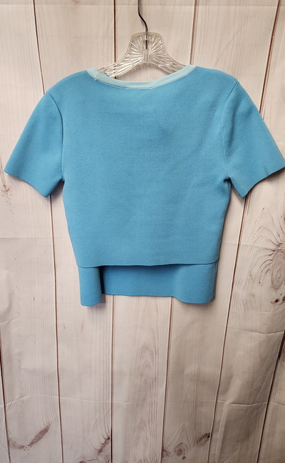 NWT House of Harlow 1960 Women's Size S Light Blue Skirt Set