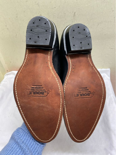 NWT Boulet Men's Size 10 Black Leather Cowboy Boots Shoes