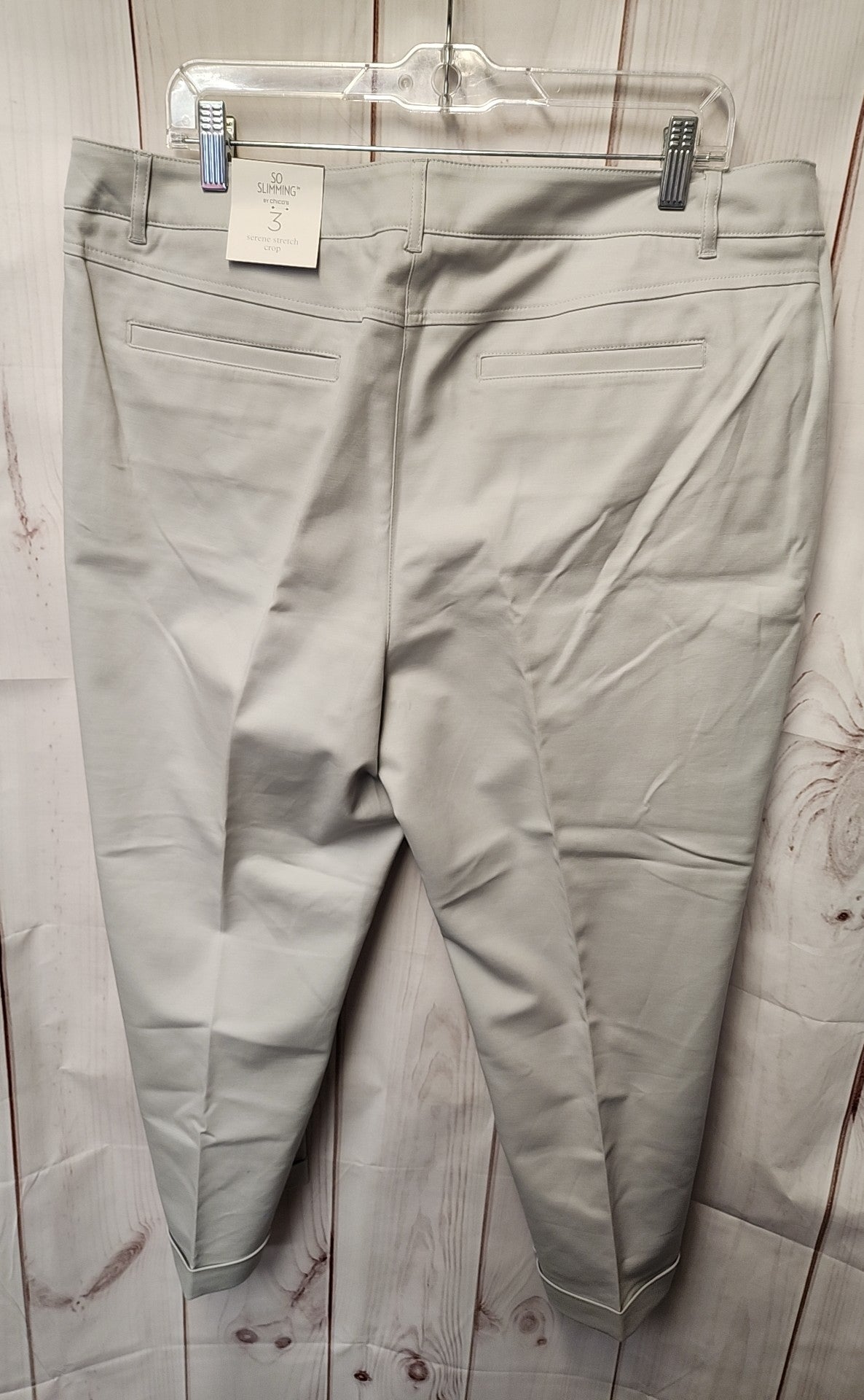 NWT Chico's Women's Size 3 = US 16 Gray Pants