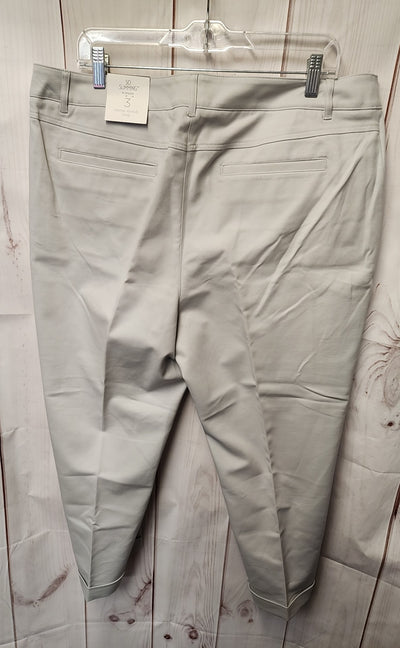 NWT Chico's Women's Size 3 = US 16 Gray Pants