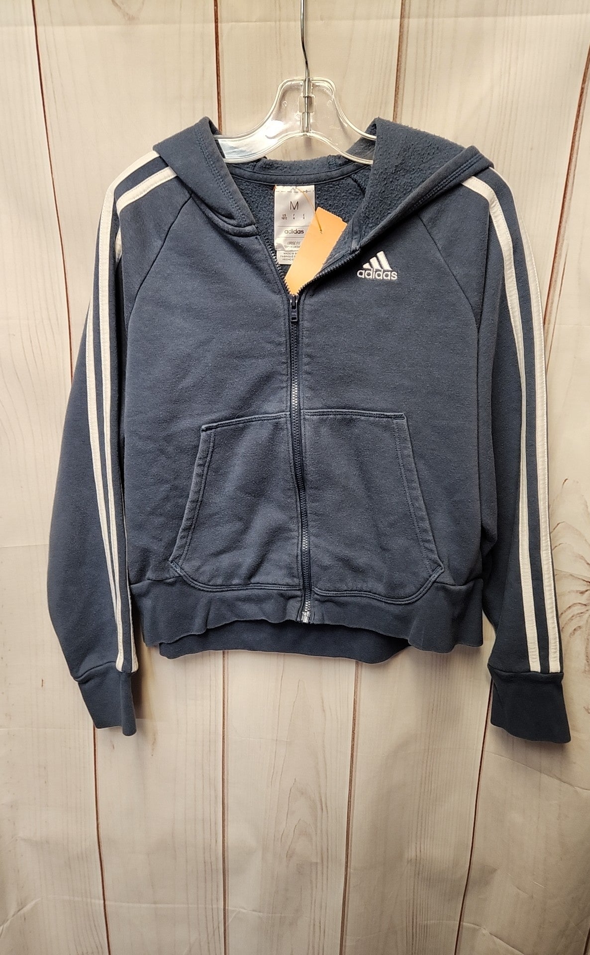 Adidas Boy's Size 10/12 Blue Jacket