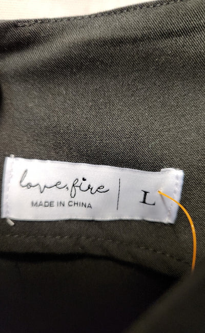 NWT Love Fire Women's Size L Black Dress