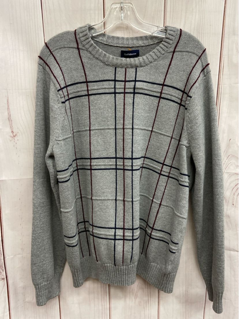 Croft & Barrow Men's Size L Gray Sweater