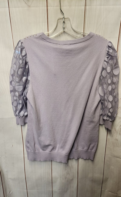 Belldini Women's Size M Purple 3/4 Sleeve Top