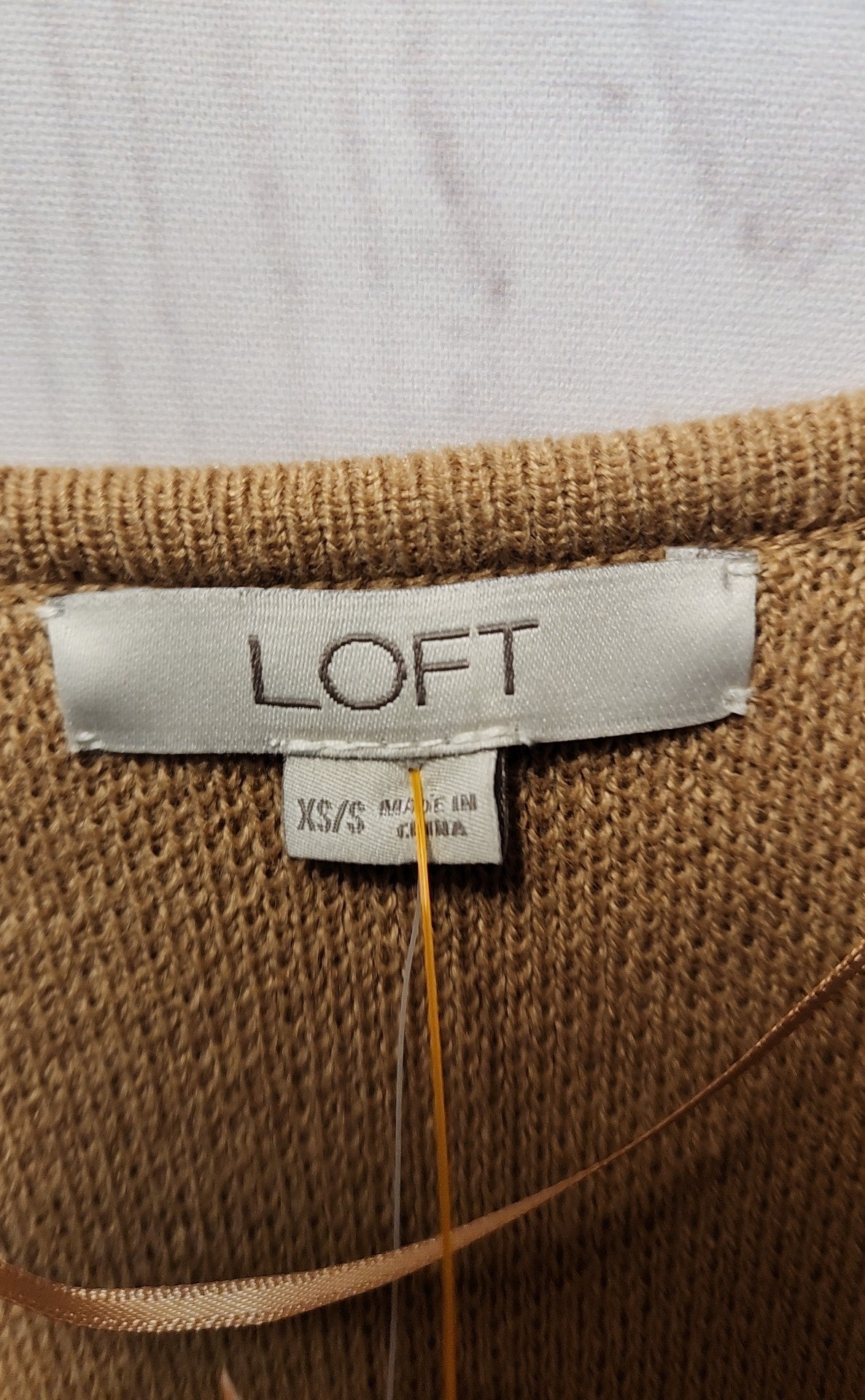 NWT Loft Women's Size XS/S Tan Cardigan
