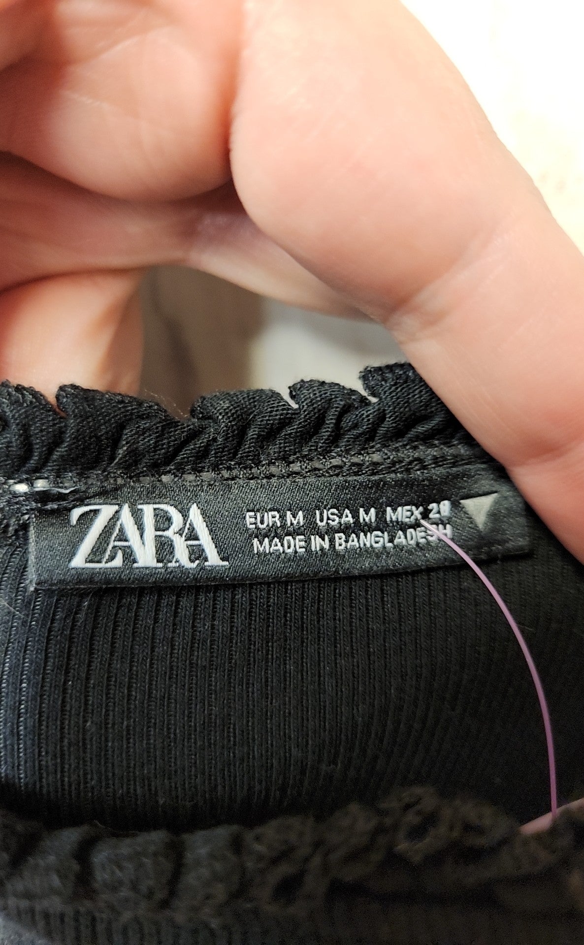 Zara Women's Size M Black Sleeveless Top