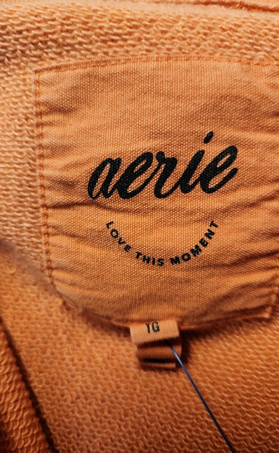 Aerie Women's Size XL Orange Full Zip Hooded Sweatshirt