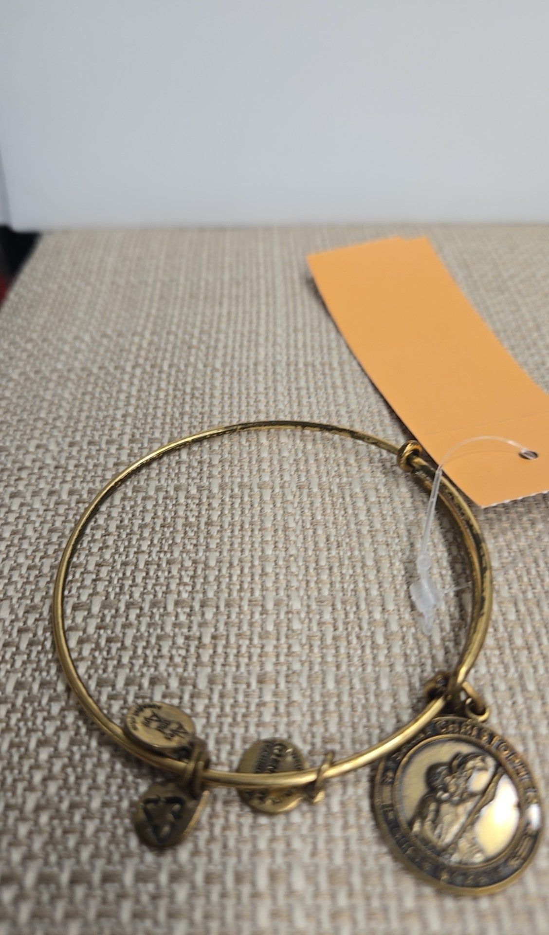 Alex & Ani Gold Saint Christopher Charm Bracelet