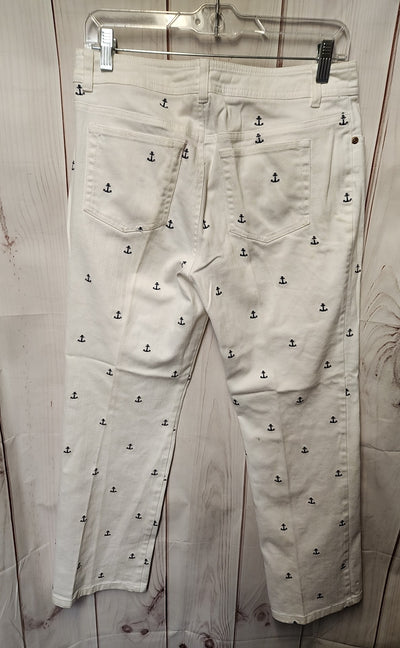Lilly Pulitzer Women's Size 29 (7-8) White Jeans Main Line Fit