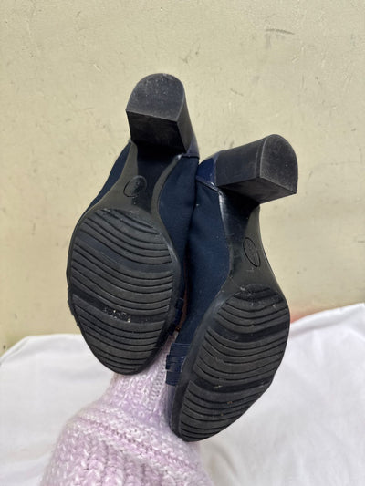 Anne Klein Women's Size 9-1/2 Navy Pumps Shoes