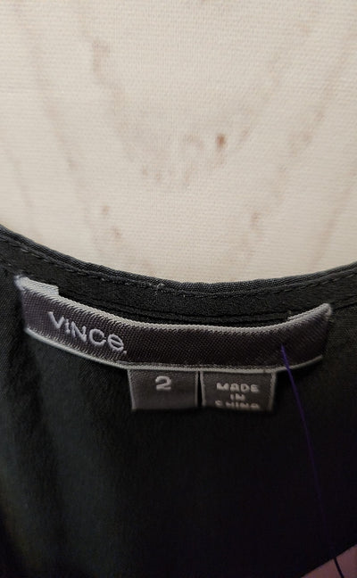 vince. Women's Size 2 Black Jumpsuit