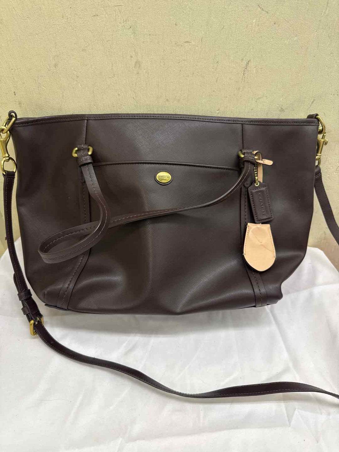 Coach Peyton F25667 Brown Leather Tote Bag – Off The Rack