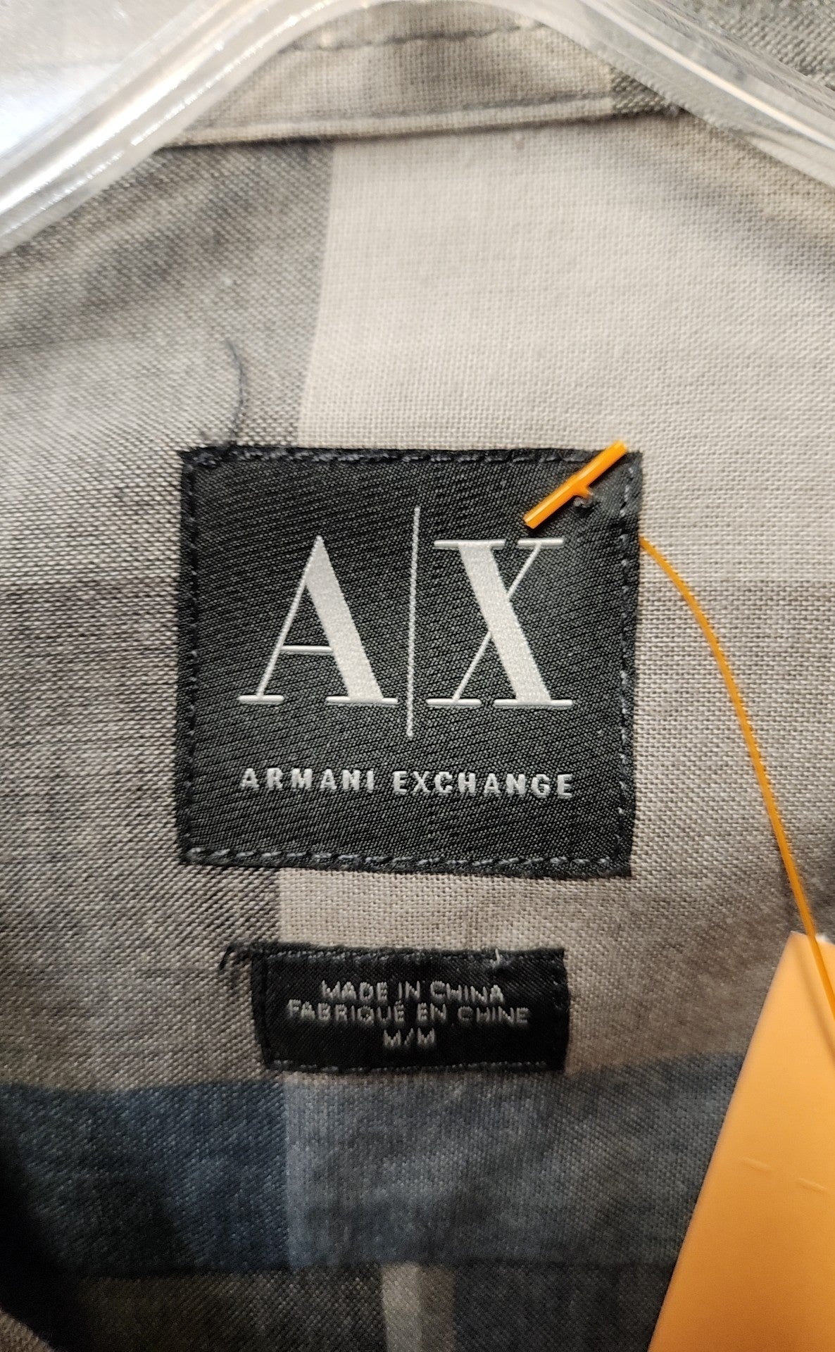 Armani Exchange Men's Size M Gray Shirt