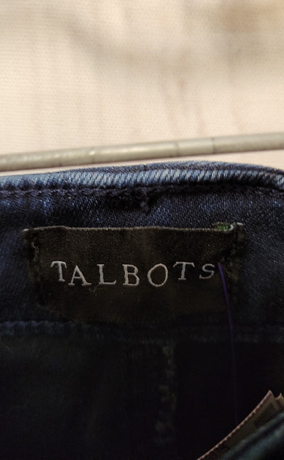 Talbots Women's Size 6 Petite Blue Long Sleeve Top Jegging