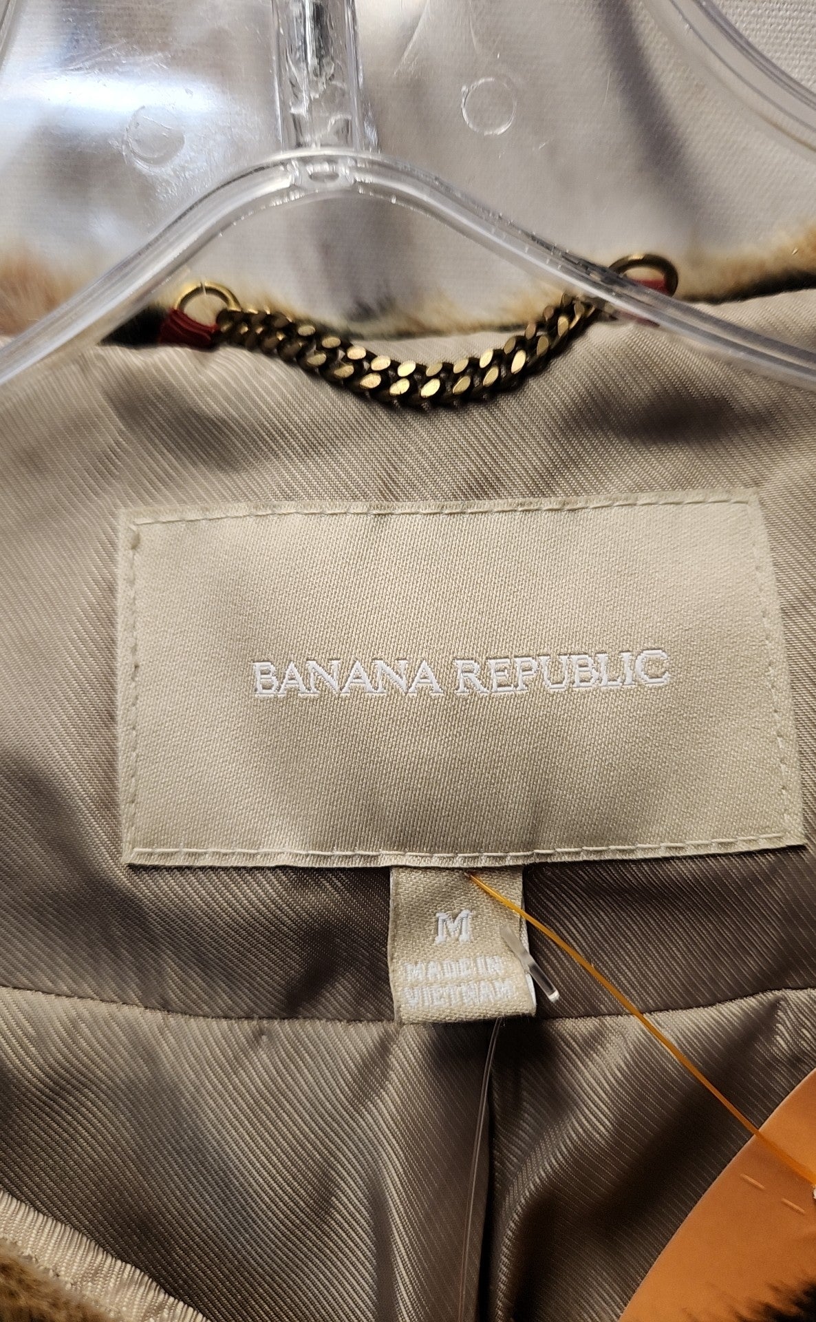 NWT Banana Republic Women's Size M Brown Animal Print Jacket