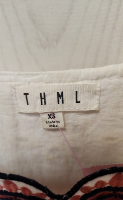 Thml Women's Size XS White Short Sleeve Top