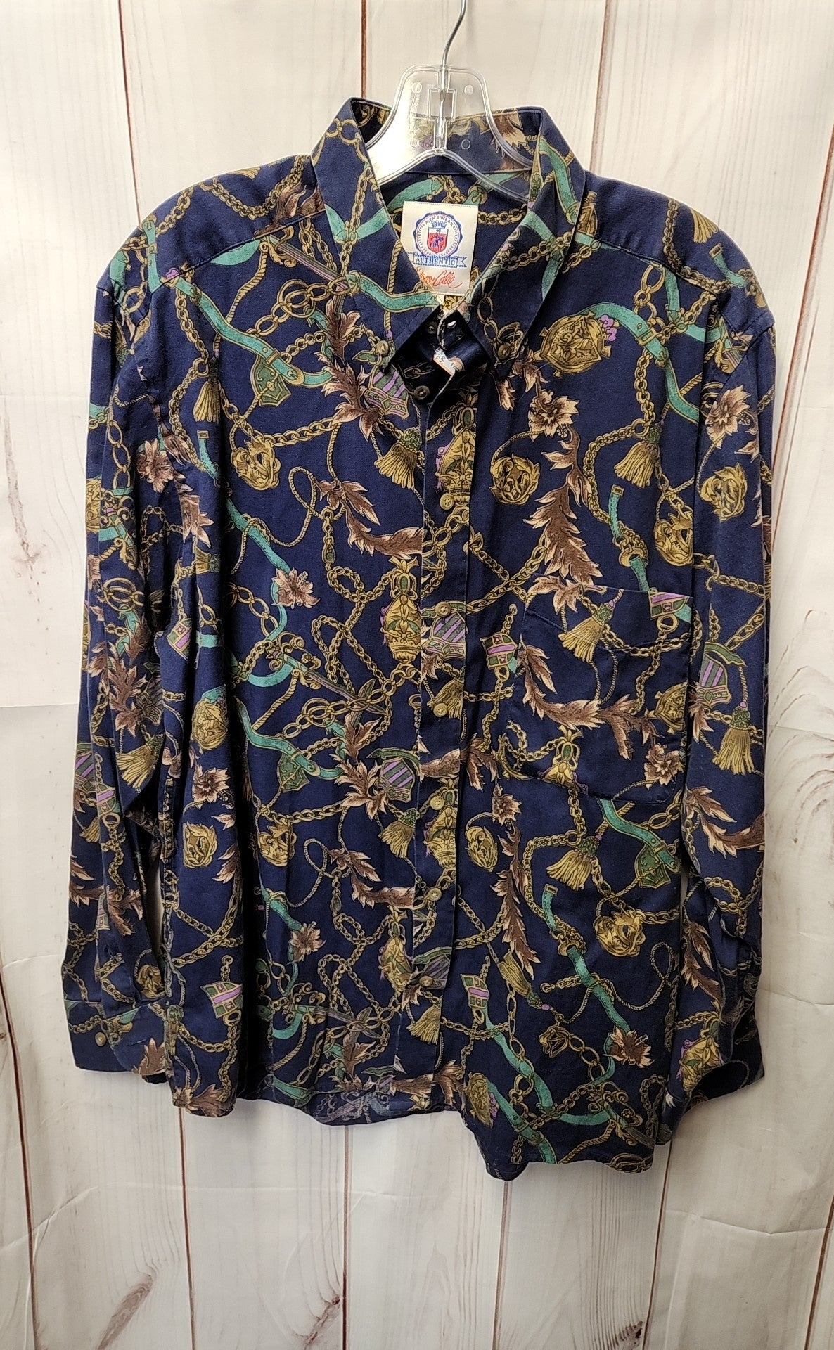 Arturo Calle Men's Size XL Navy Shirt