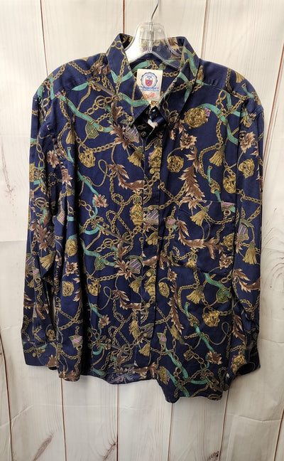 Arturo Calle Men's Size XL Navy Shirt