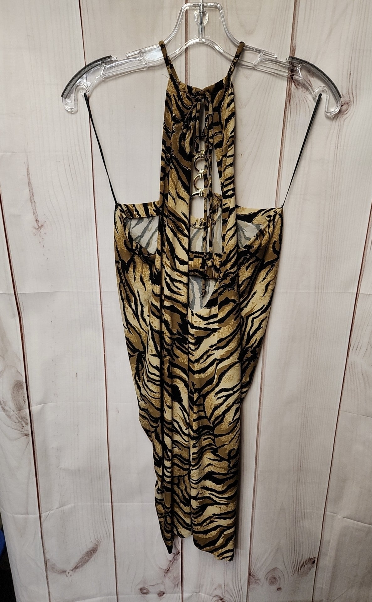 NWT Cache Women's Size S Brown Animal Print Dress