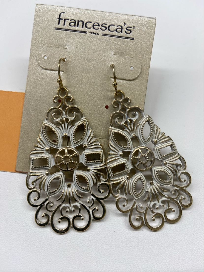 Francesca's Gold Drop Earrings