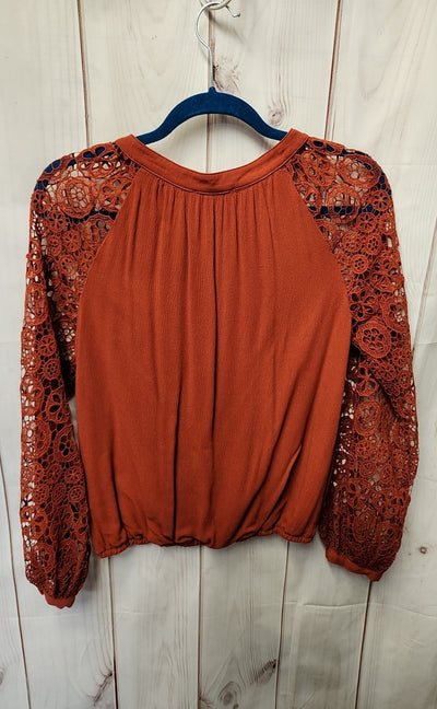 Promesa Women's Size S Rust Long Sleeve Top