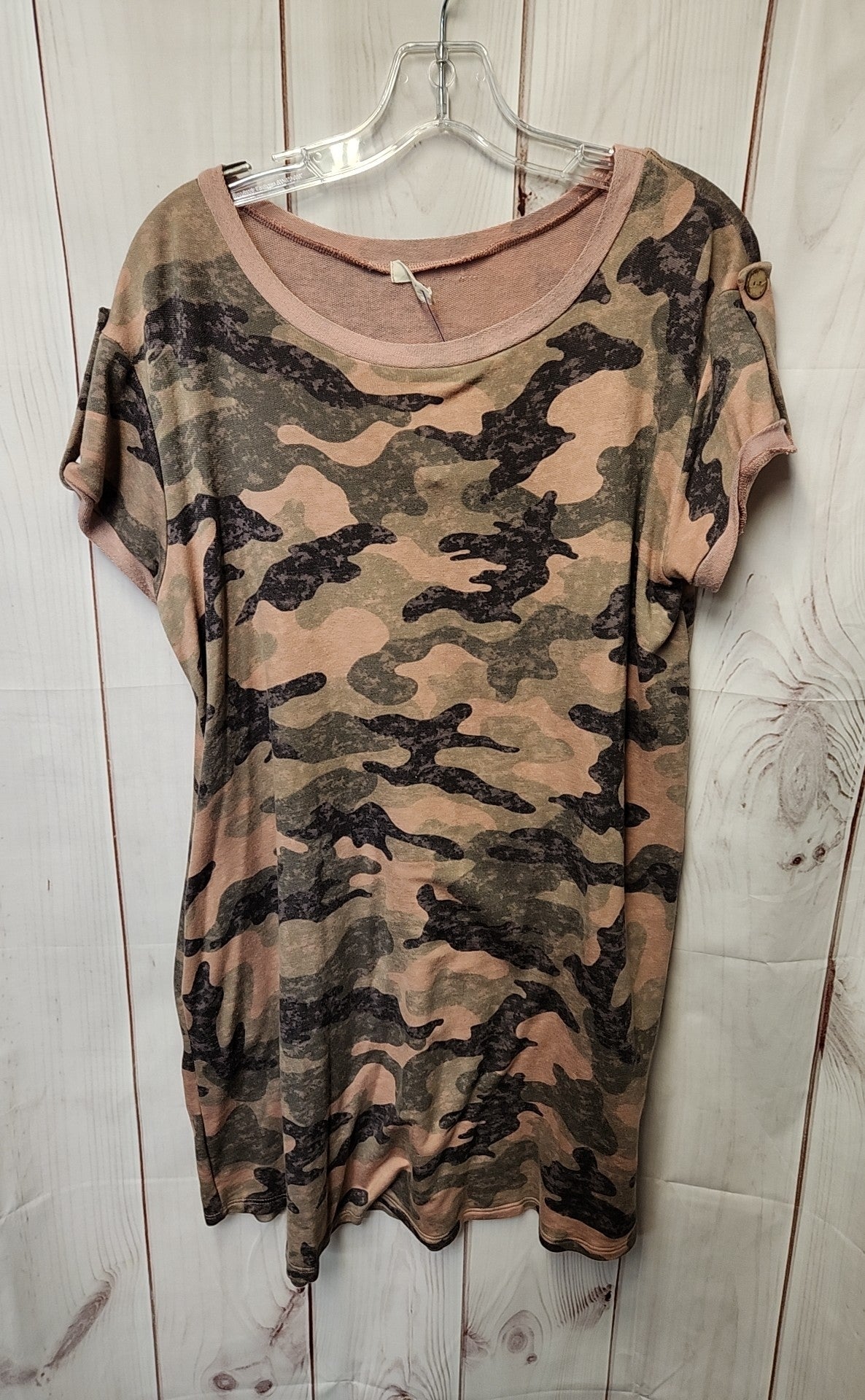 Oddy Women's Size L Pink Camo Dress