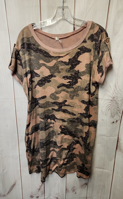 Oddy Women's Size L Pink Camo Dress