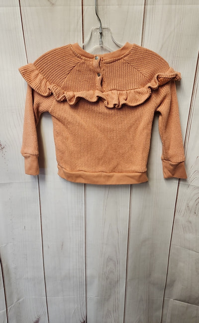 7 For All Mankind Girl's Size 4 Peach Sweater
