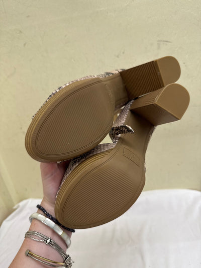 Sun & Stone Women's Size 9-1/2 Snakeskin Sandals Shoes