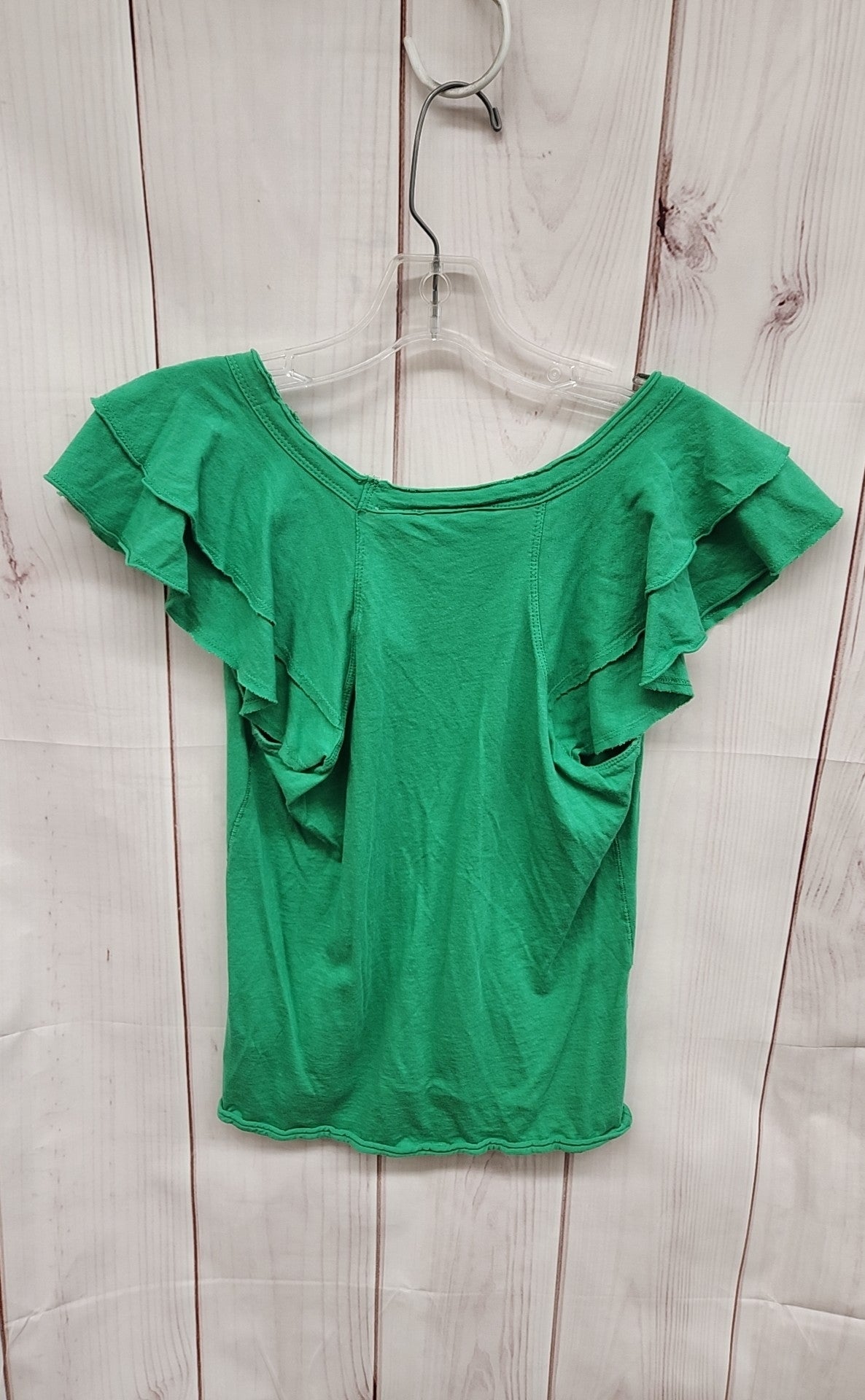 Maeve Women's Size XS Petite Green Short Sleeve Top