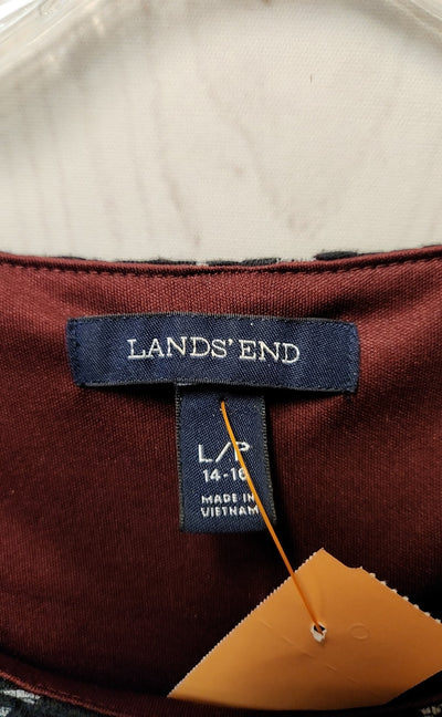 Lands End Women's Size L Black Dress