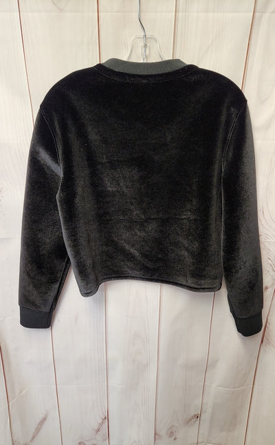 Topshop Women's Size 6 Black Sweatshirt