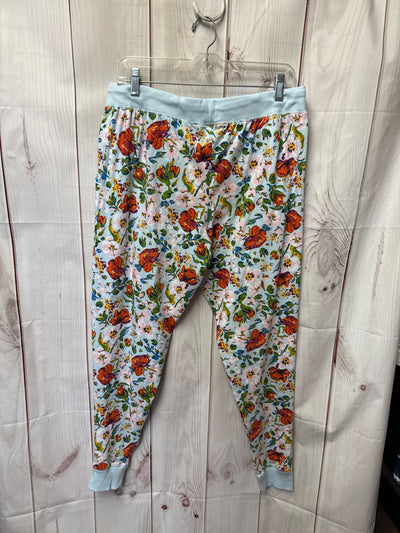 Vera Bradley Women's Size M Light Blue Floral Pants