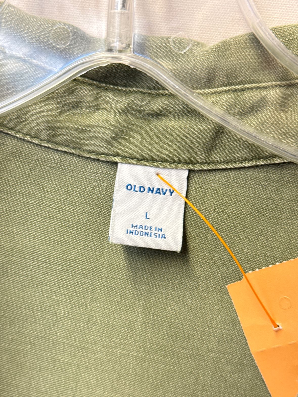 Old Navy Women's Size L Olive Green Long Sleeve Top