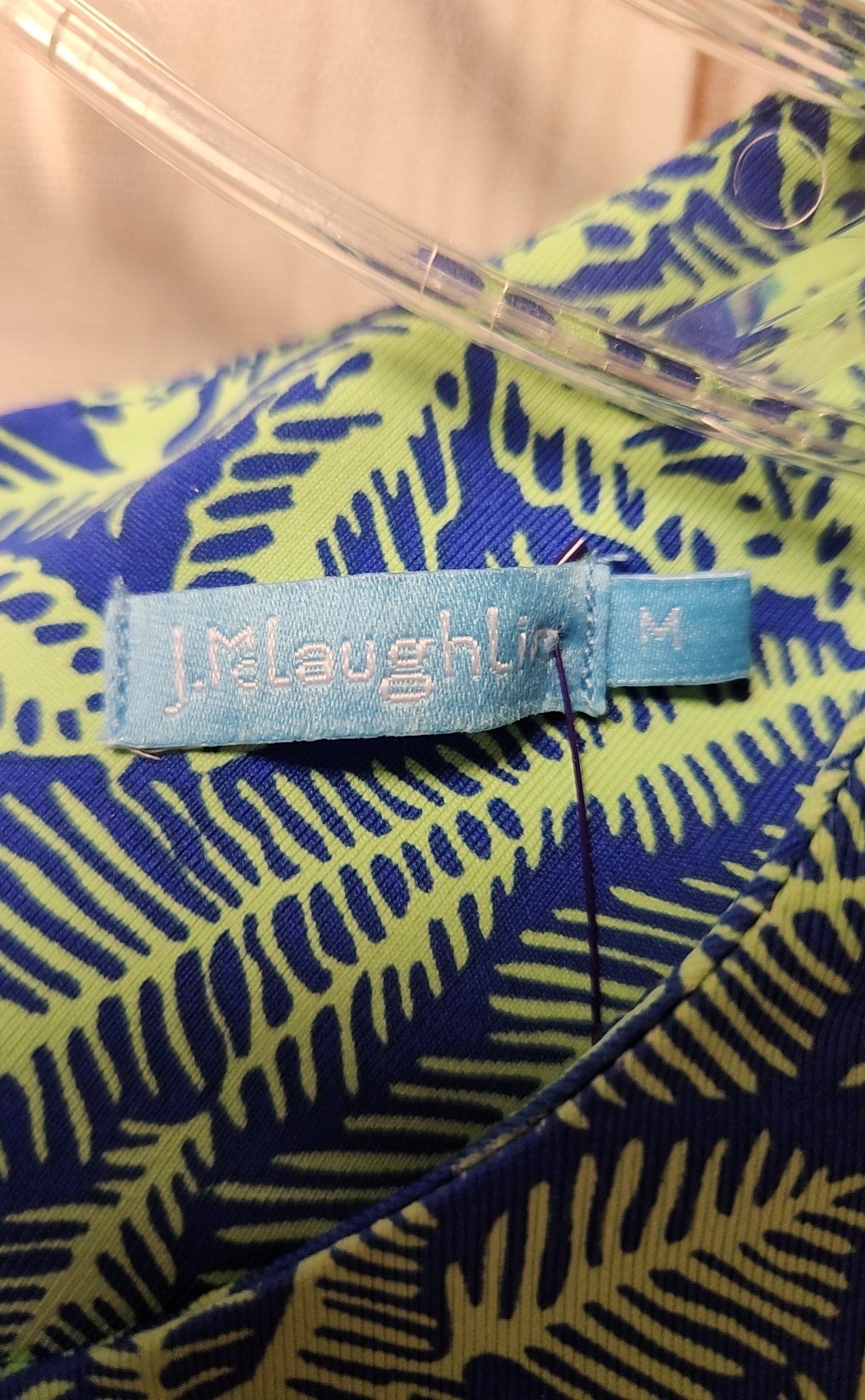 J McLaughlin Women's Size M Blue Floral Dress