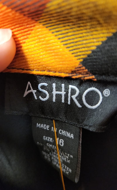 Ashro Women's Size 16 Orange Skirt