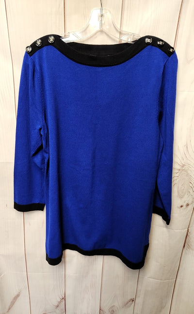 Cable & Gauge Women's Size XL Blue Sweater