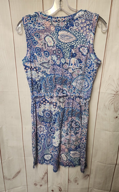 Talbots Women's Size S Blue & Pink Dress
