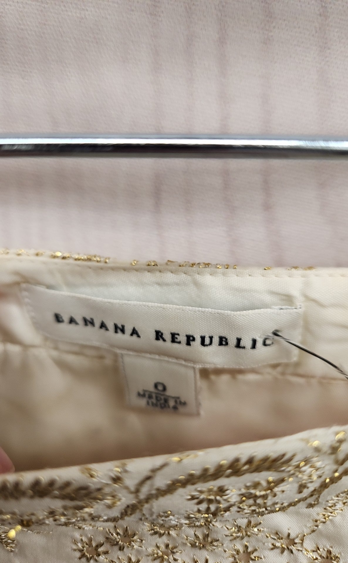 Banana Republic Women's Size 0 Gold Skirt