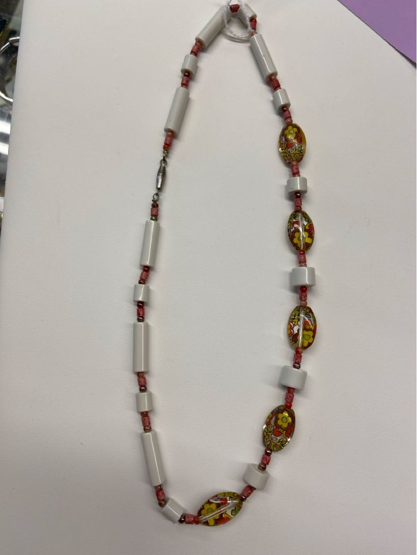 Pink Beaded Necklace